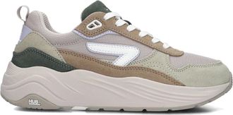 HUB Hub, Schoenen, Dames, Veelkleurig, 42 EU, Wol, Beige Sneakers voor Stijlvolle Stads Wandelingen
