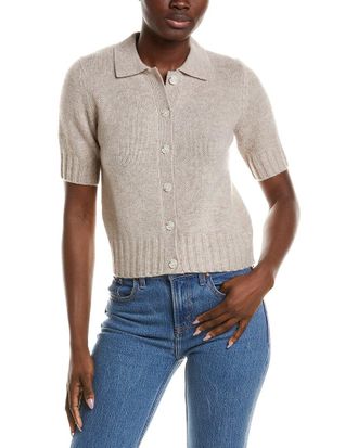 Naadam Premium Cashmere Collared Cardigan