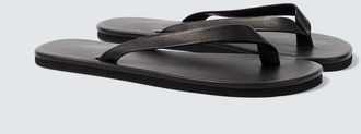 Auralee Leather thong sandals