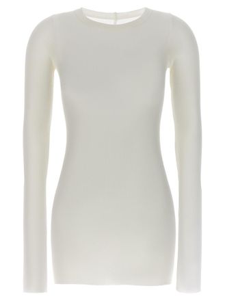 Rick Owens White Rib LS T T-shirt