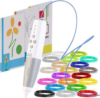 OEM Stylo 3d Sans Fil Rechargeable Avec 20 Filaments Pcl Color&eacute;s