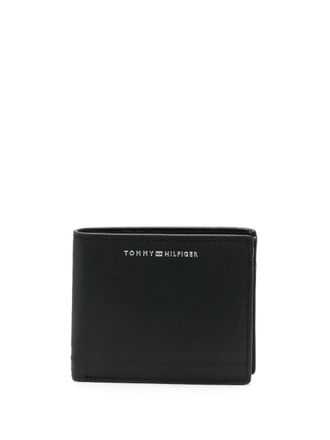 Tommy Hilfiger Portafoglio bi-fold in pelle - Nero
