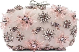 Self Portrait Selbstportr&auml;t-Clutch aus Satin mit Blumenmuster