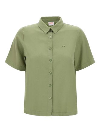 Sun 68 short-sleeve button-up shirt - Green