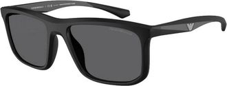 Emporio Armani Authentieke stijlvolle brillen van premium kwaliteit - Heren - Zonnebrillen - Zwart - 57 MM - Accessoires