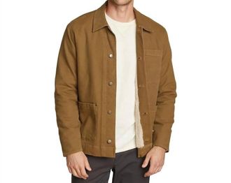 Eddie Bauer Elkhorn Canvas Workwear Shirt Jacket In Camel