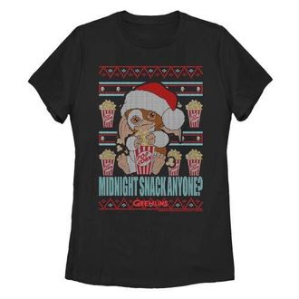 Gremlins Womens Gremlins Midnight Snack Ugly Christmas Sweater Print Graphic T-Shirt in Black at Nordstrom, Size Xx-Large