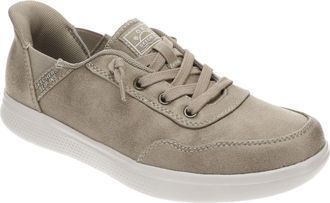Skechers Womens Hands Free Slip-Ins Skip Cute - B Cute Sweet Sneaker, Taupe, 7.5 Wide