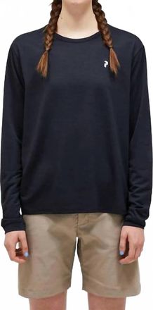 Peak Performance Trail Long Sleeve Shirt In Black