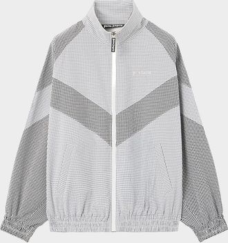 Palm Angels Men & apos;s Logo Vichy Micro-Gingham Track Jacket
