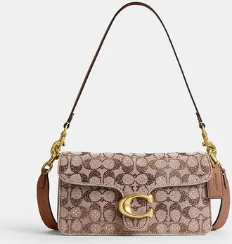 Coach Tabby Shoulder Bag 26 In Crystal Signature Jacquard