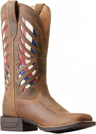 Ariat Womens Longview Western Boots In Burlap