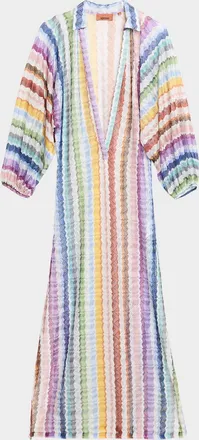Missoni Zig Zag Knit Maxi Dress Coverup