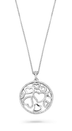 Orphelia Womens 925 Sterling Silver Chain with Pendant - ZH-7217 - One Size