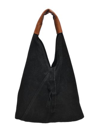 Anna Luchini Zwart Rundleer Tas