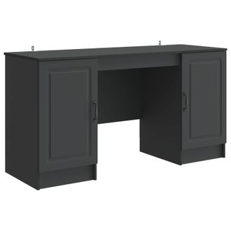vidaXL Vidaxl Scrivania Nero 142,5 X 50 X 75 Cm Legno Ingegnerizzato
