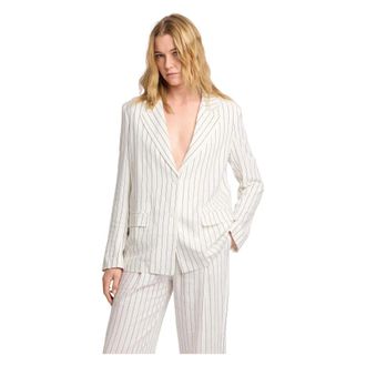 Kocca Blazers, female, Beige, Size: XS Giacca doppiopetto a righe