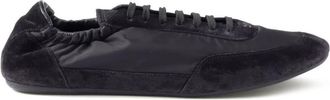 Prada Collapse Re-Nylon And Suede Elasticized Sneakers Shoes