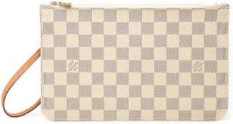 Louis Vuitton Pre-owned Damier Azur Pouch - Dames - Vintage Clutch - Wit - ONE Size - Vintage