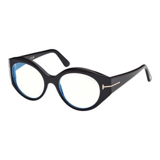 Tom Ford Round Full-Rim Eyeglasses - Black