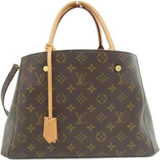 Louis Vuitton Pre-owned Monogram Handbag - Dames - Vintage Handtas - Bruin - ONE Size - Vintage