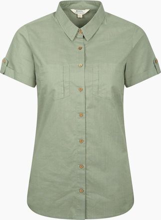 Mountain Warehouse Womens Mountain Warehouse Womens/Ladies Coconut Short-Sleeved Shirt - Green - Size: 14