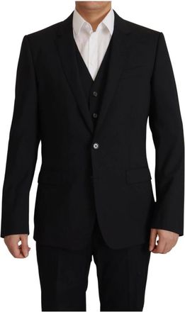 Dolce & Gabbana Blazers - Heren - Blazers - Zwart - M - Wol - Jassen