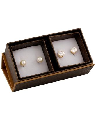 Splendid Pearls 14K 8-8.5Mm Freshwater Pearl Drop Earrings