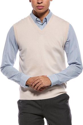 N.Peal N. PEAL Westminster 100% Cashmere V-Neck Sweater Vest