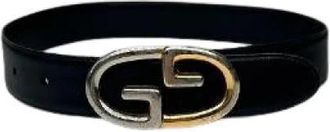 Gucci Pre-owned Leren Riem - Dames - Vintage Accessoires - Zwart - ONE Size - Leer - Vintage