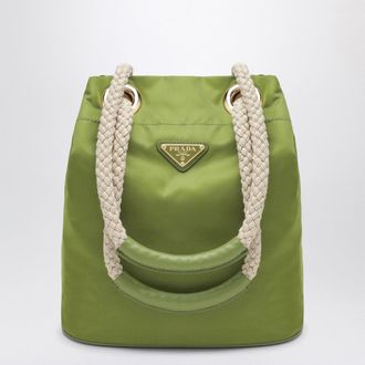 Prada Mariner small bucket bag in ivy-green Re-Nylon