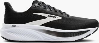 Brooks Womens Ghost 17 Shoes In Black/grey/white