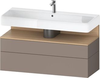 Duravit Duravit - Qatego Mueble Bajo Lavabo, 1 Extra&iacute;ble Y 1 Caj&oacute;n