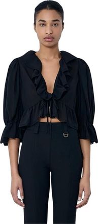 Chlo&eacute; Overhemden, Dames, Zwart, S, Tops