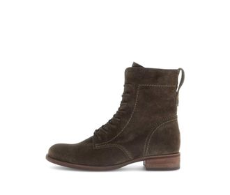 Gabor Womens Suede Ankle Boot In Olive
