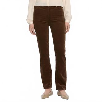 Frame Denim Womens Le Sleek Straight Corduroy Pants In Bitter