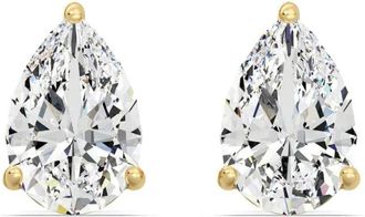 Tilla 14K yellow gold diamond stud earrings - women - 14kt Yellow Gold/Lab Grown Diamond - One Size