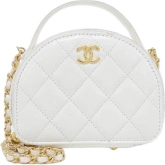 Chanel Pre-owned Vintage Mini Shoulder Bag - Dames - Vintage Mini Tas - Wit - ONE Size - Leer - Vintage