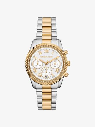Michael Kors Lexington Pav&eacute; Two-Tone Watch