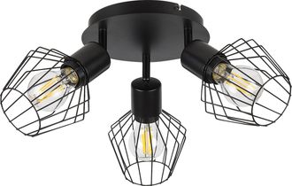 Rabalux Foco De Techo Negro E27 3x40w Belano 3536 Rabalux