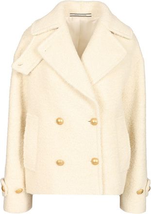 Tagliatore Short Double-breasted Alpaca Jacket