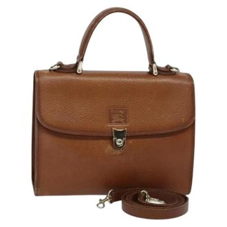 Burberry Pre-owned Handbags, female, Brown, Size: ONE SIZE Pre-owned Vintage Hand Bag