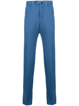 Incotex cropped slim-fit chinos - Blue