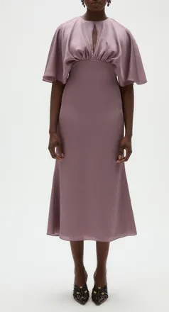Amsale Hammered Satin Cocktail Dress in Iris at Nordstrom, Size 8