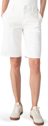 Liverpool Relaxed High Waist Denim Shorts in Bright White at Nordstrom, Size 12