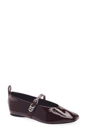 Rag & Bone Spire Mary Jane Flat in Merlot at Nordstrom, Size 37