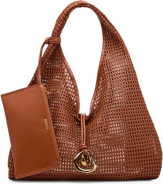 Dolce Vita Missie Woven Shoulder Bag in Cognac at Nordstrom