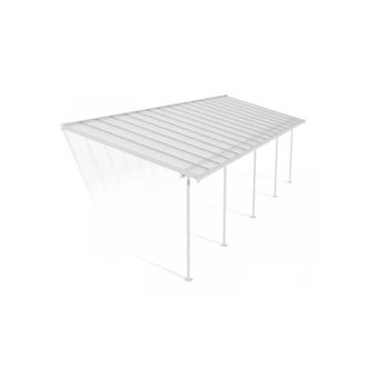 Palram Patio Cover Sierra 3 x 9.15 Clear - L924 x W299 x H305 cm - White
