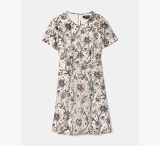 Kate Spade New York Satin Devore Empire Waisted Mini Dress