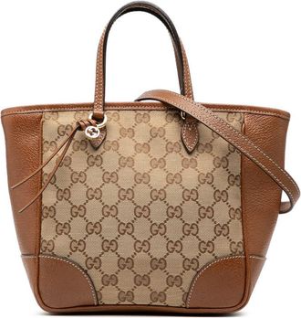 Gucci Pre-owned Gucci Small GG Canvas Bree Satchel 353121 200047